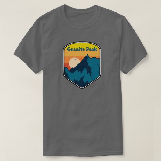 Granite Peak Montana Sunrise T-Shirt (Design vorne)