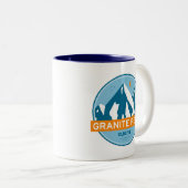 Granite Peak Montana Zweifarbige Tasse (VorderseiteRechts)