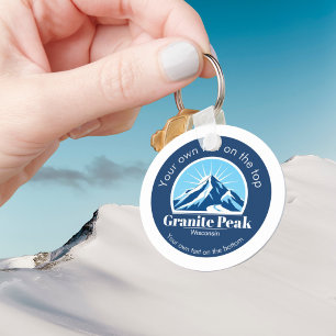 Granite Peak Wisconsin Skigebiet Andenken Schlüsselanhänger