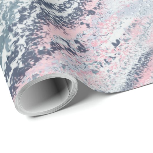 Granite Pink Blue Gray Marmor Slate Agate Stone Geschenkpapier (Rolleneckpunkt)