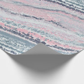 Granite Pink Blue Gray Marmor Slate Agate Stone Geschenkpapier (Ecke)