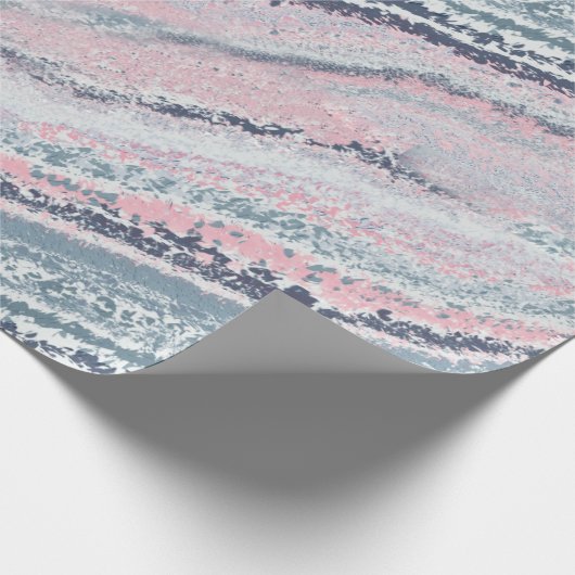 Granite Pink Blue Gray Marmor Slate Agate Stone Geschenkpapier (Ecke)