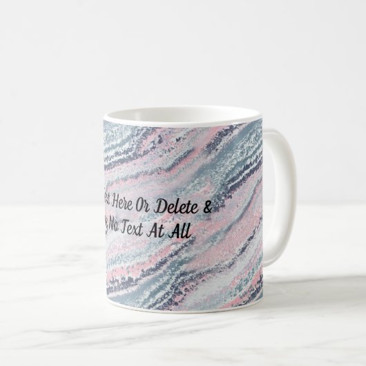 Granite Pink Blue Gray Marmor Slate Agate Stone Kaffeetasse (VorderseiteRechts)