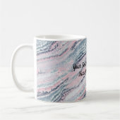 Granite Pink Blue Gray Marmor Slate Agate Stone Kaffeetasse (Links)