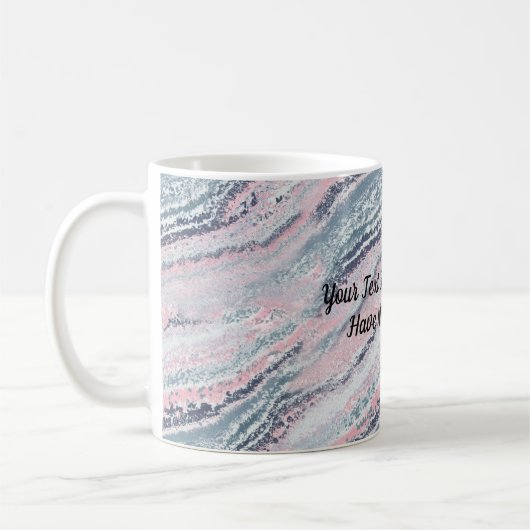 Granite Pink Blue Gray Marmor Slate Agate Stone Kaffeetasse (Links)
