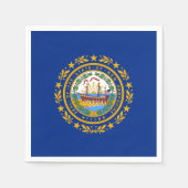 Granite Stater Flag, Flag of New Hampshire Serviette (Vorderseite)