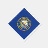 Granite Stater Flag, Flag of New Hampshire Serviette (Ecke)