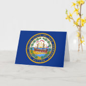Granite Stater Seal, Seal of New Hampshire Karte (Gelbe Blume)