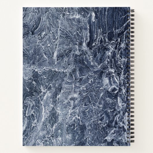 Granite Stone Muster Spiral Notebook Notizblock (Rückseite)
