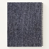 Granite Stone Muster Spiral Notebook Notizblock (Rückseite)