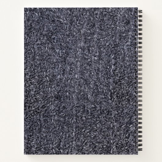 Granite Stone Muster Spiral Notebook Notizblock (Rückseite)