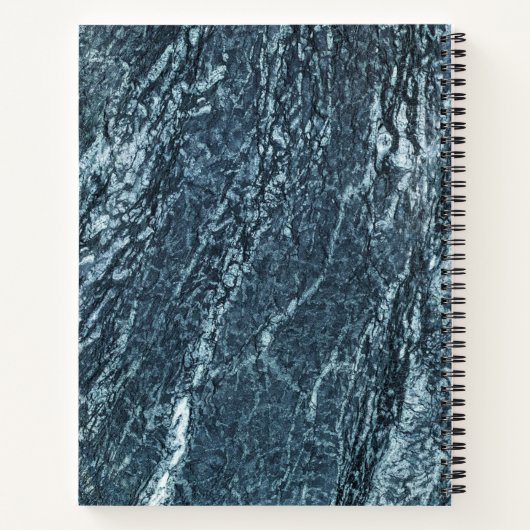 Granite Stone Muster Spiral Notebook Notizblock (Rückseite)