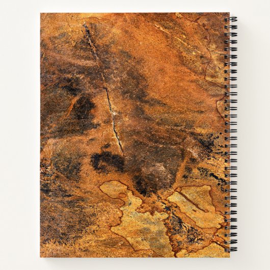 Granite Stone Muster Spiral Notebook Notizblock (Rückseite)
