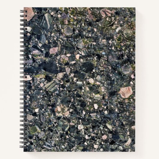 Granite Stone Muster Spiral Notebook Notizblock (Vorderseite)