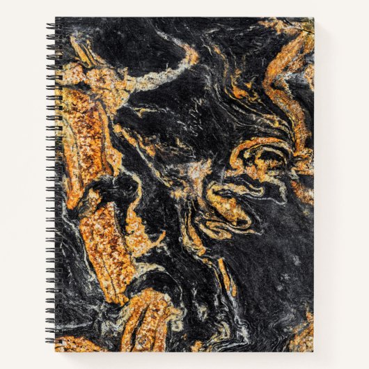 Granite Stone Muster Spiral Notebook Notizblock (Vorderseite)