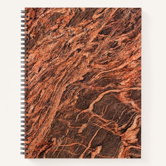 Granite Stone Muster Spiral Notebook Notizblock (Vorderseite)