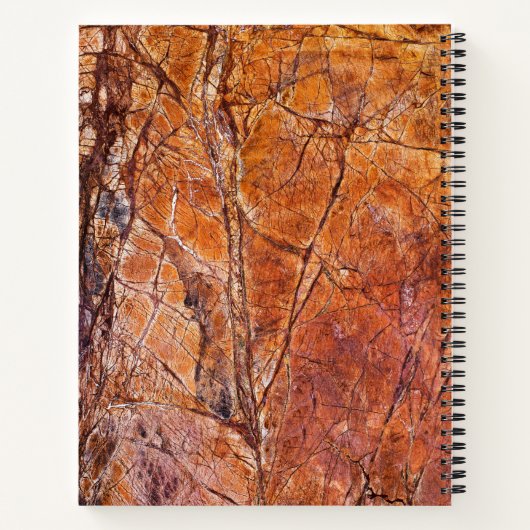 Granite Stone Muster Spiral Notebook Notizblock (Rückseite)