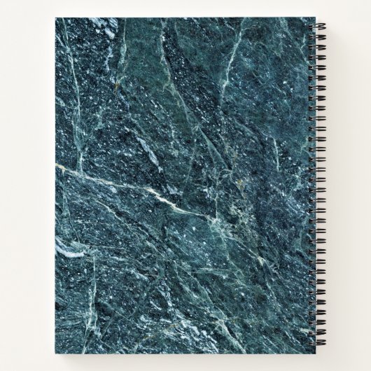 Granite Stone Muster Spiral Notebook Notizblock (Rückseite)