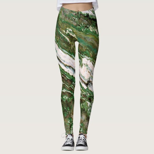 Granite Stone Pattern Leggings (Vorderseite)