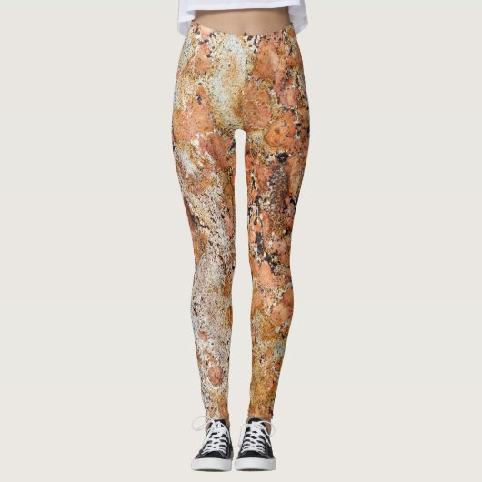 Granite Stone Pattern Leggings (Vorderseite)