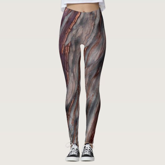 Granite Stone Pattern Leggings (Vorderseite)