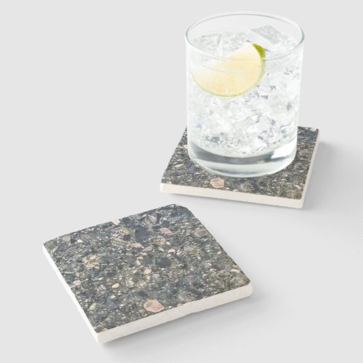 Granite Stone Pattern Stone Untersetzer (Seitenansicht)