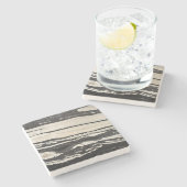 Granite Stone Pattern Stone Untersetzer (Seitenansicht)