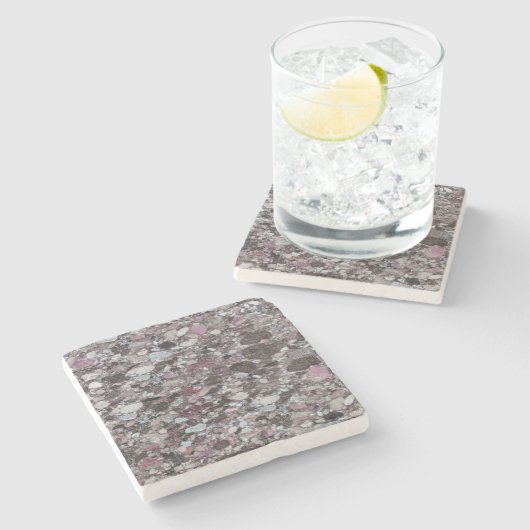 Granite Stone Pattern Stone Untersetzer (Seitenansicht)