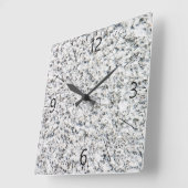 Granite surface pattern quadratische wanduhr (Winkel)