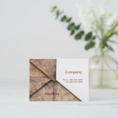 Granite Tiles Business Card Visitenkarte (Stehend Vorderseite)