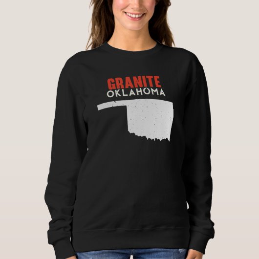 Granite USA State America Travel Oklahoman Sweatshirt (Vorderseite)