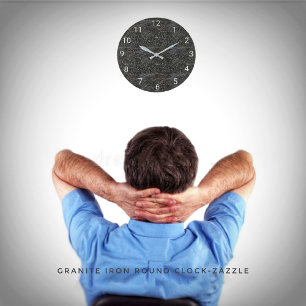 Graniteisen-Uhr Große Wanduhr