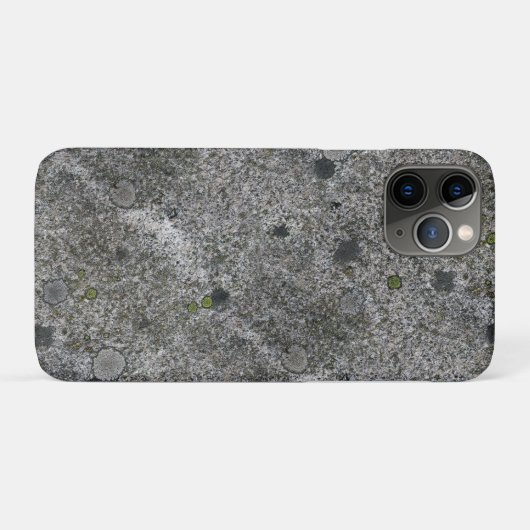 Granitfelsen grau mit grünem Moos Case-Mate iPhone Hülle (Rückseite (Horizontal))