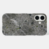Granitfelsen grau mit grünem Moss Case-Mate iPhone Hülle (Rückseite (Horizontal))
