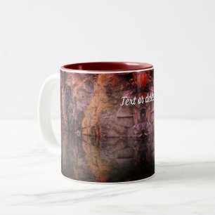 Granitfelswand Reflektion 3 Natur Personalisiert Zweifarbige Tasse