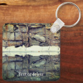 Granitfelswand Reflektionen Personalisiert Schlüsselanhänger (Rückseite)