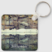 Granitfelswand Reflektionen Personalisiert Schlüsselanhänger (Rückseite)