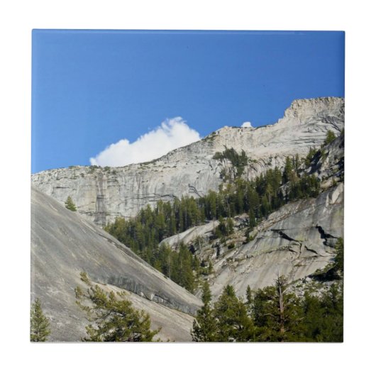 Granitgebirge am Tenaya-See, Yosemite, CA Fliese (Vorderseite)