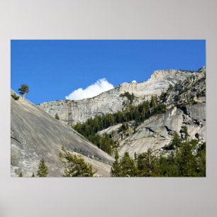 Granitgebirge am Tenaya-See, Yosemite, CA Poster