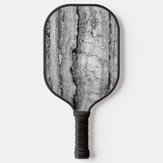 Granitmarmor | abstraktes Steinmuster Pickleball Schläger (Vorderseite)