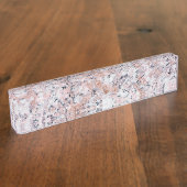 Granitmuster Namensplakette (Seite)