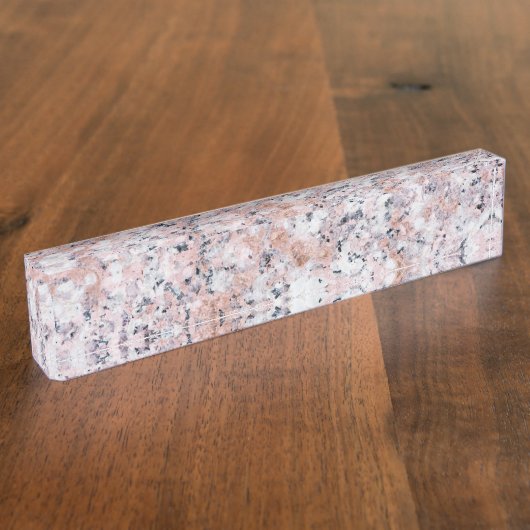 Granitmuster Namensplakette (Seite)