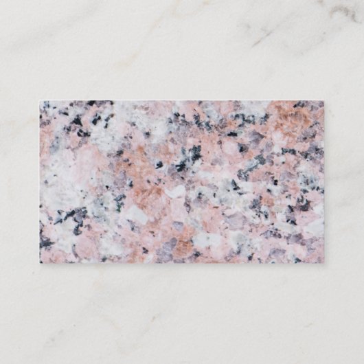 Granitmuster Visitenkarte (Rückseite)