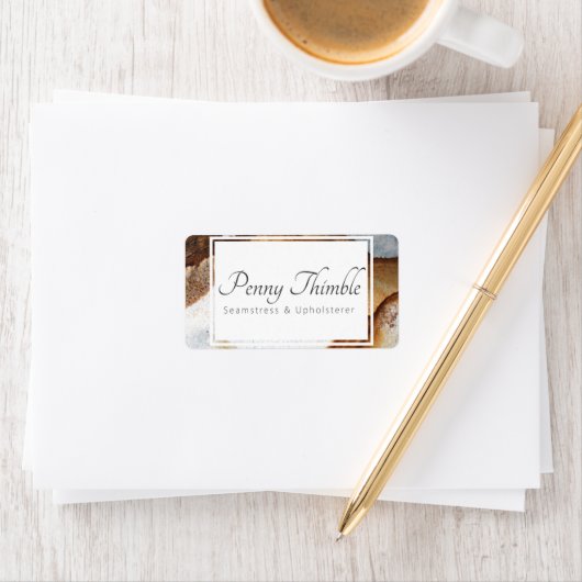 Granitplatte Adressaufkleber (Insitu)