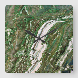 Granitstein Muster Akrylwall-Uhr Quadratische Wanduhr