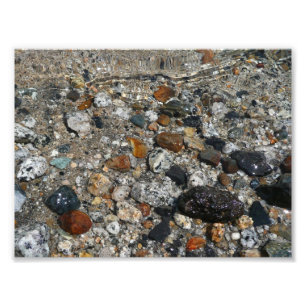 Granitsteine im Tenaya Lake im Yosemite Fotodruck
