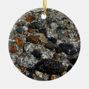 Granitsteine im Tenaya Lake im Yosemite Keramikornament