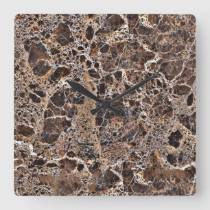 Granitsteinmuster Acrylmauer-Uhr Quadratische Wanduhr