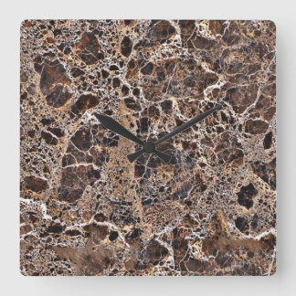 Granitsteinmuster Acrylmauer-Uhr Quadratische Wanduhr