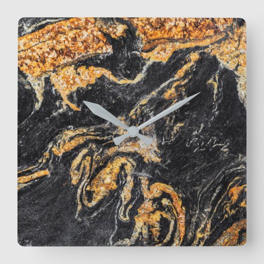 Granitsteinmuster Acrylmauer-Uhr Quadratische Wanduhr (Vorderseite)